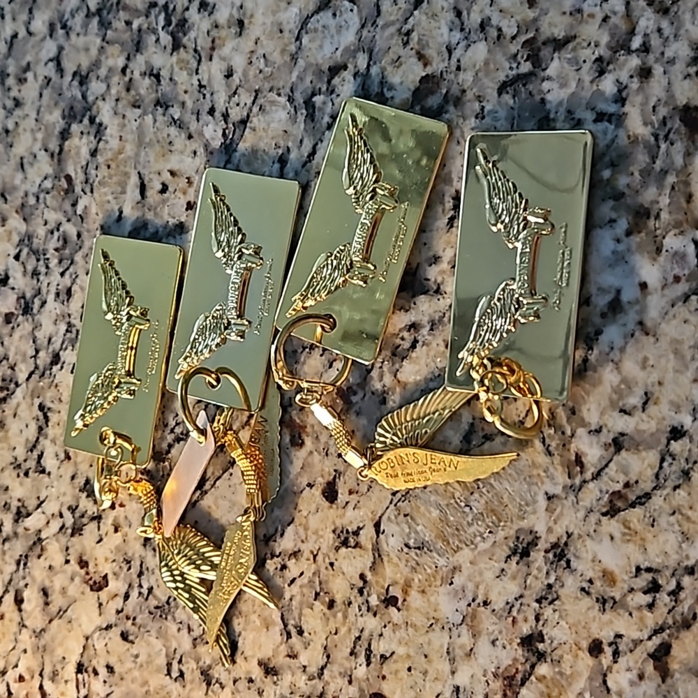 4 Robin's jeans key rings